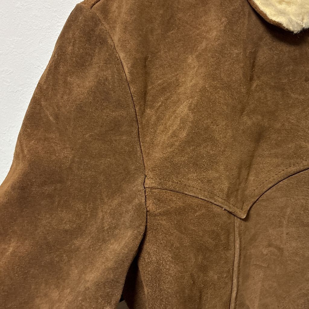 本革スウェードレザーボアウエスタンジャケットカーボーイインディアンジュエリー WESTERN SUEDE LEATHER JACKET/ウエスタンスウェード レザージャケット