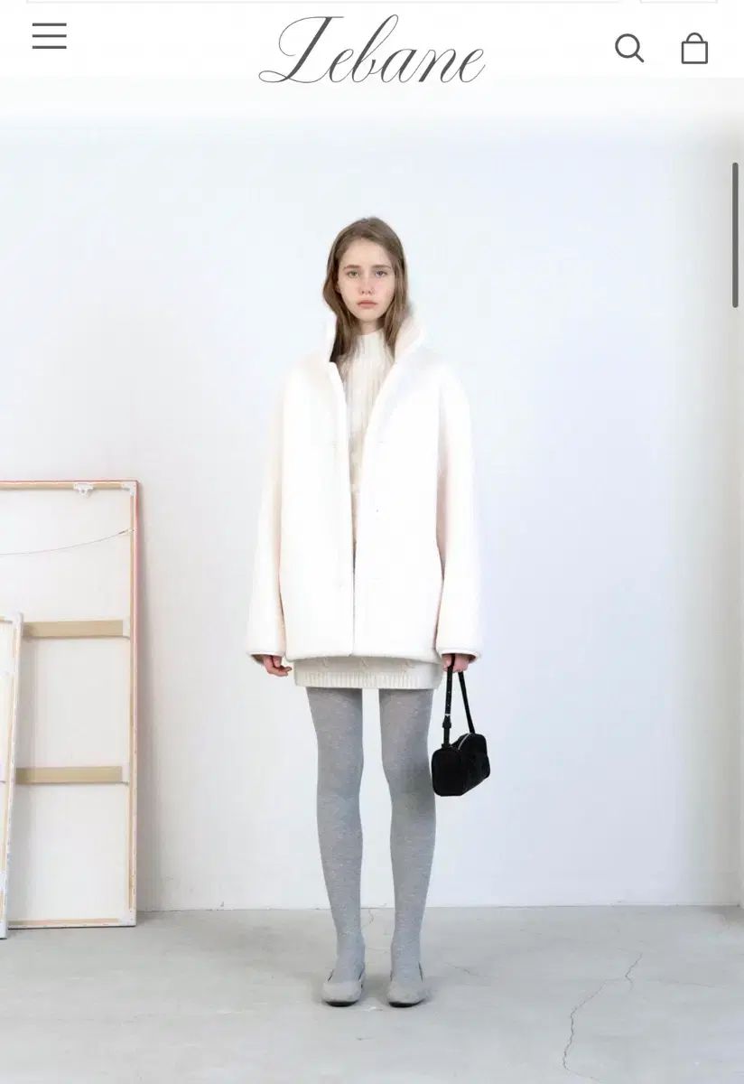  ルベイン ムートン SI リバーシブル ロングコート ジャケット アウター