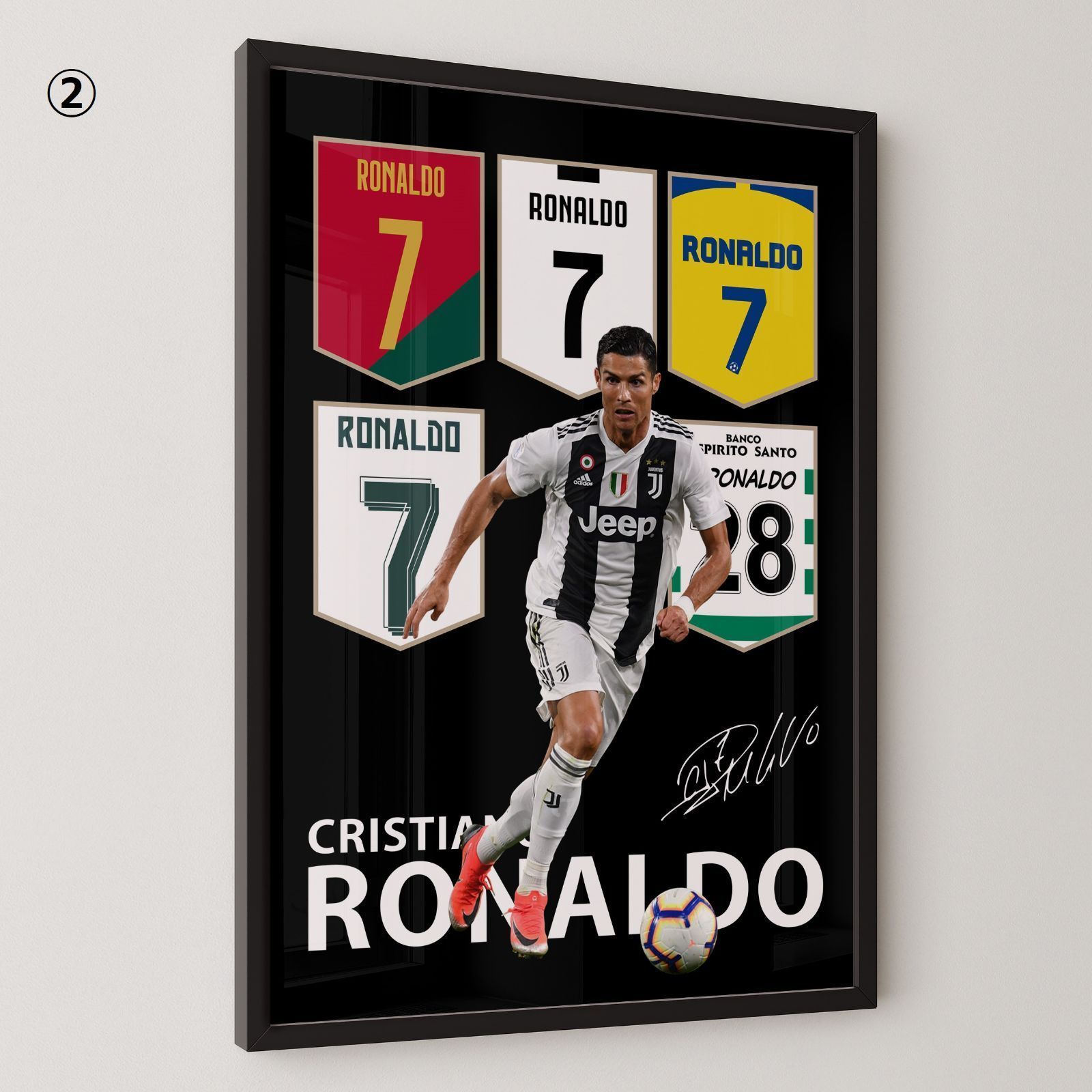 5種類 クリスティアーノ・ロナウド Cristiano Ronaldo CR7 ポスター A3