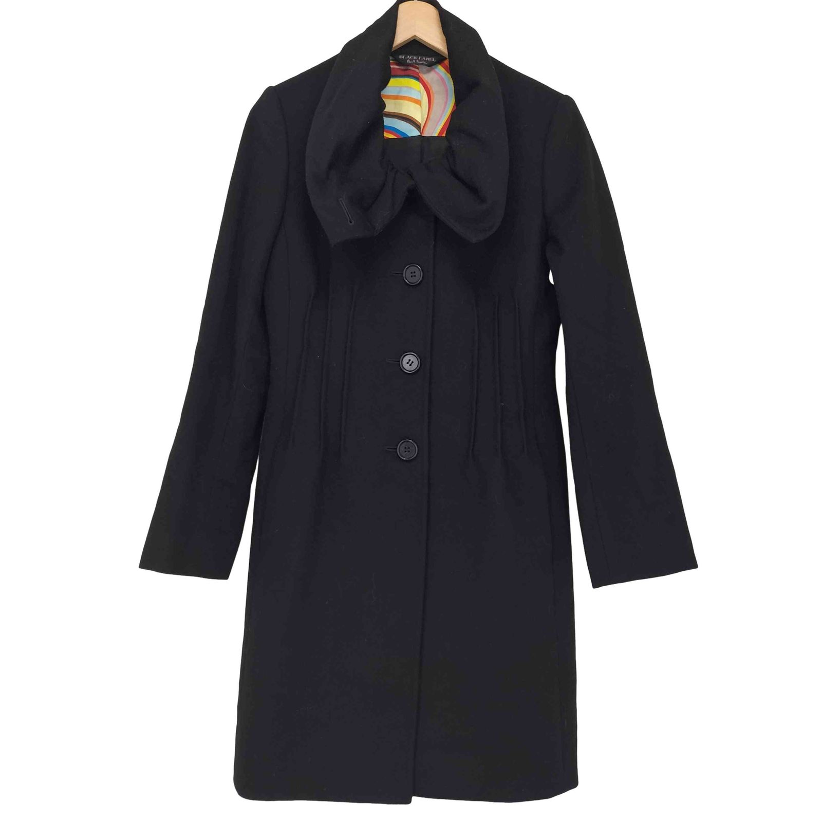 Paul Smith Black　ポールスミスブラック　カシミヤコート　美品 ポールスミスブラック Paul Smith BLACK カシミヤ混 コート レディース