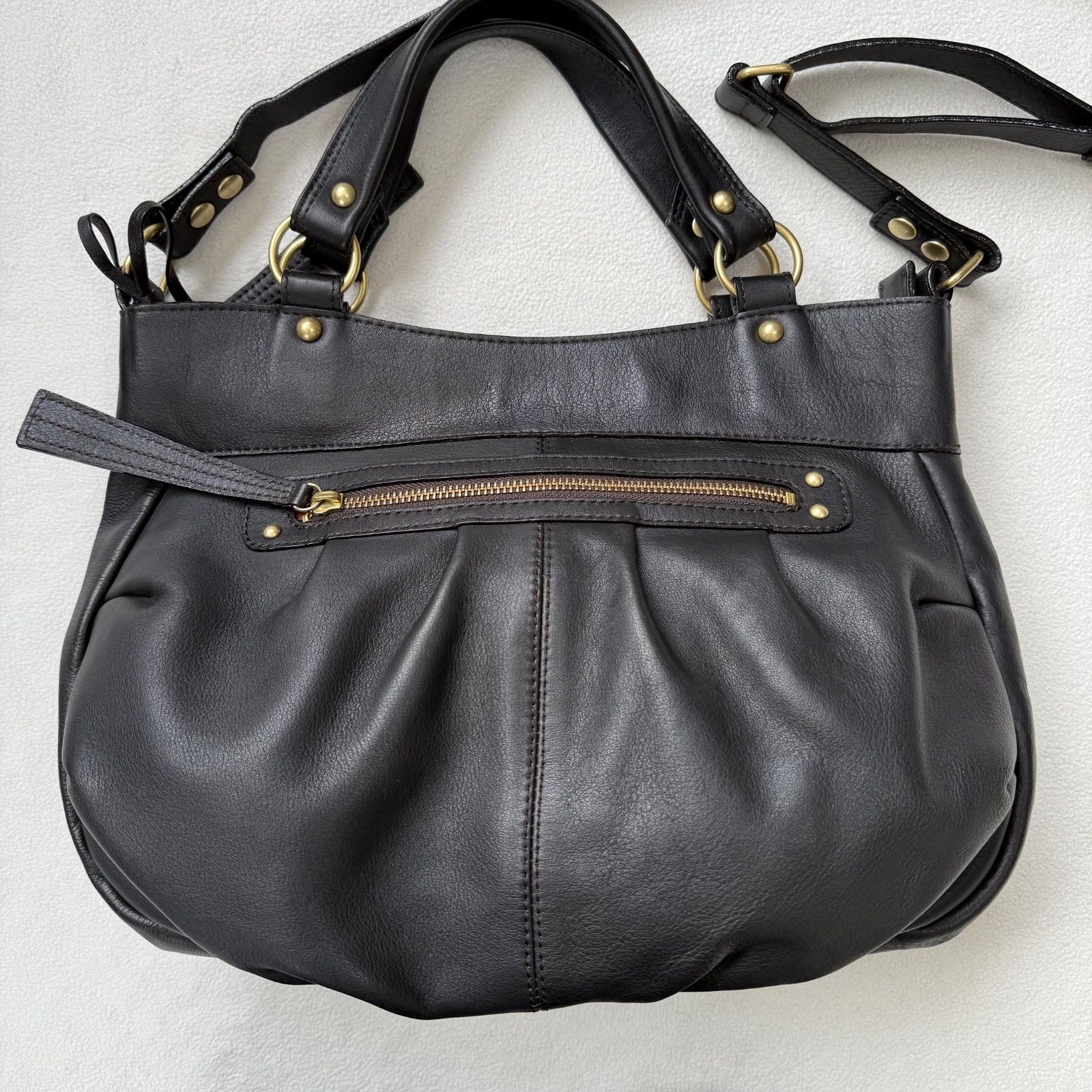 極美品未使用級・ブラック✨ダコタ 2way ショルダーバッグ トート 