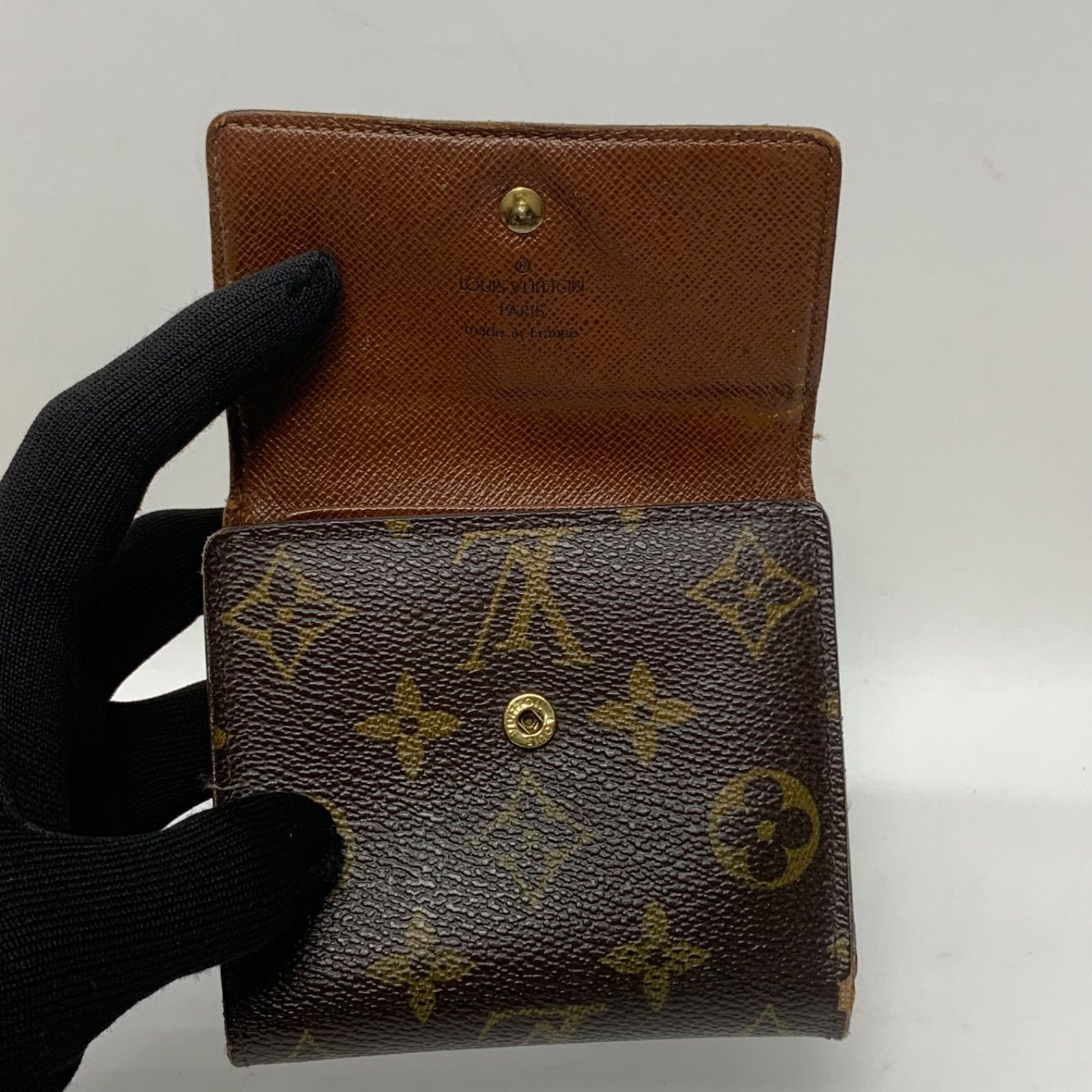3075 LOUIS VUITTON ルイヴィトン モノグラム 三つ折り財布 エリーズ