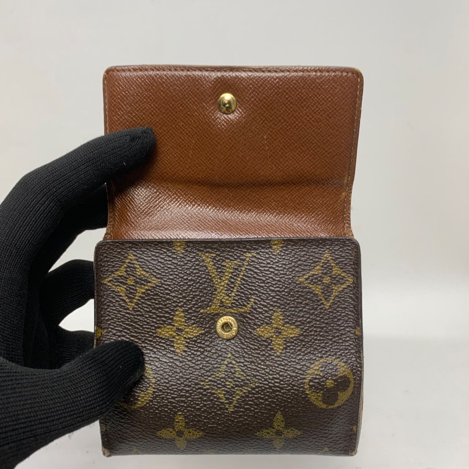 3075 LOUIS VUITTON ルイヴィトン モノグラム 三つ折り財布 エリーズ