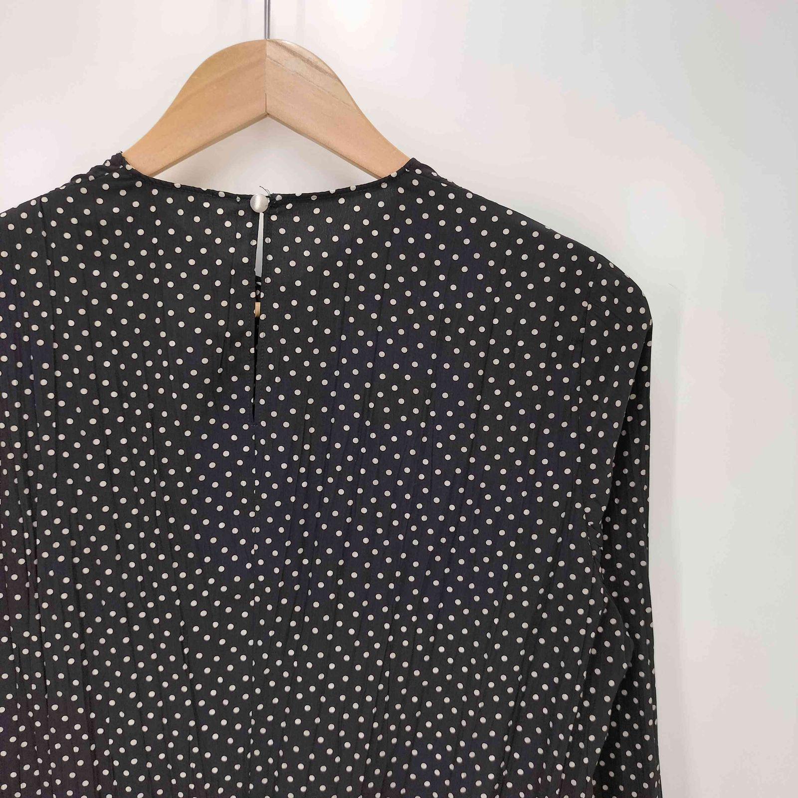 ボールジー BALLSEY ランダムプリーツドットプリント ソフトマーメイド