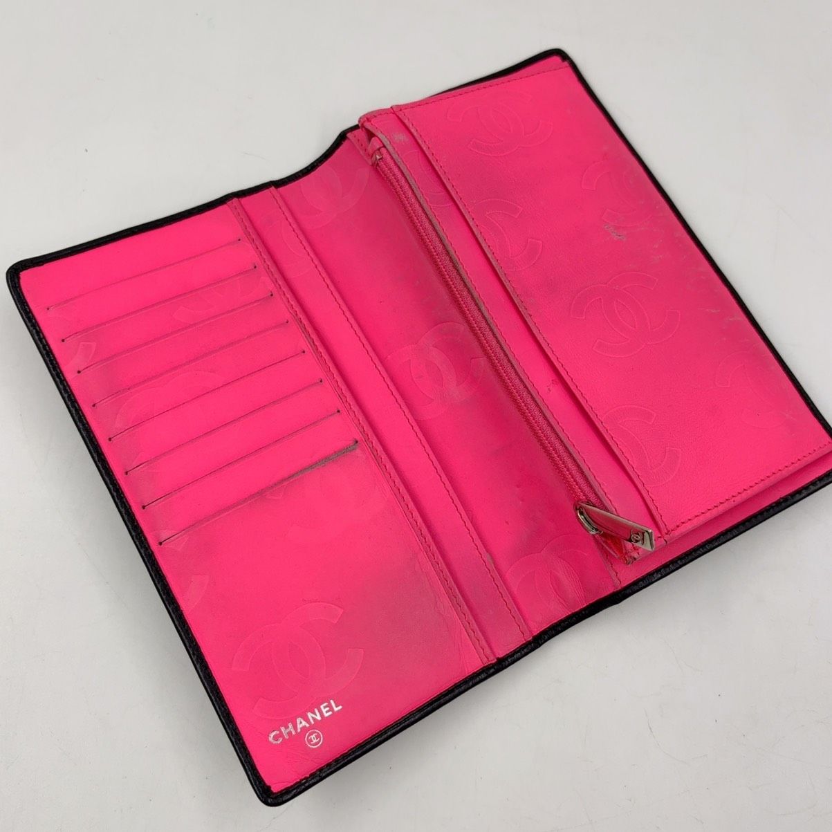 CHANEL カンボンライン ココマーク シリアル番号10番台 レザー ピンク
