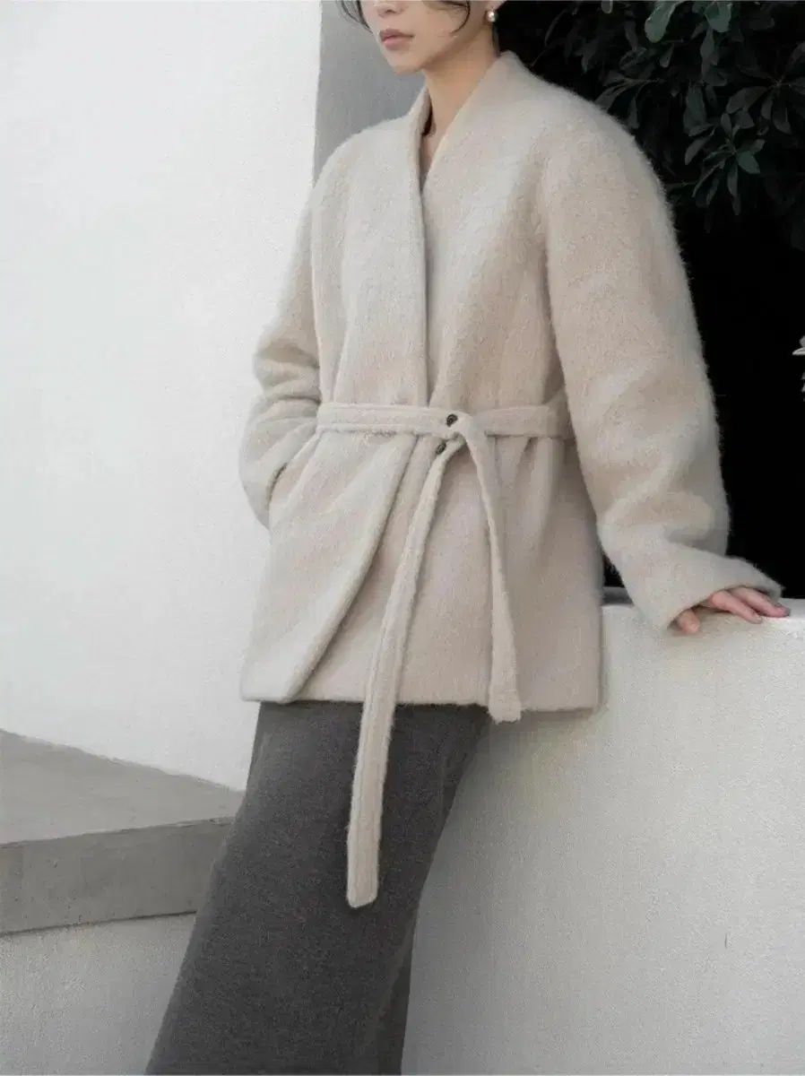 ハウツーラブミー エリナ アルパカ ローブ コート