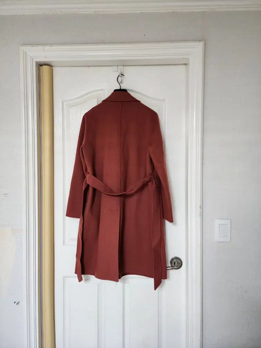 麻＆茉莉花 ジャスミン ウィークエンド フリルト ベルト付き コート