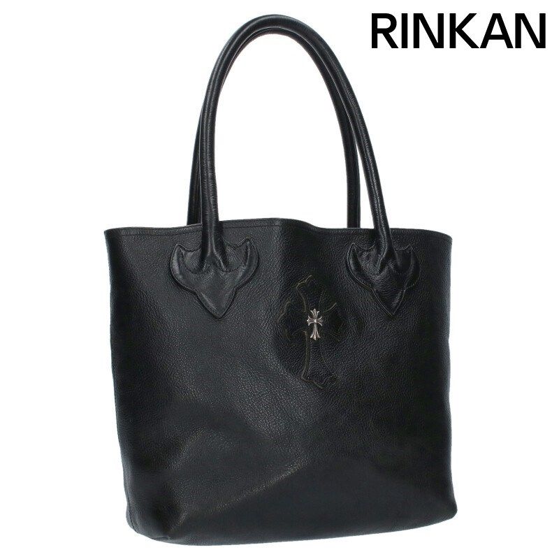 セール，お買い得 クロムハーツ  FS TOTE/FSトート タイニーCHクロス装飾クロスパッチ付きレザートートバッグ メンズ トートバッグ