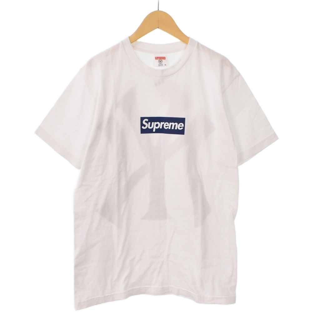 シュプリーム SUPREME 15 SS York Yankees Box Logo Tee ニューヨークヤンキース ボックスロゴ Tシャツ 半袖 M 白 ホワイト