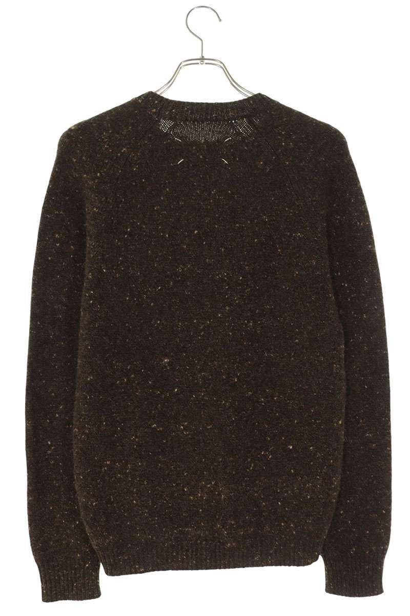 マルタンマルジェラ14 サイズ:S S30GP0169 キャメルクルーネックニット 中古 OK15 マルタンマルジェラ14 S30GP0169 キャメルクルーネックニット メンズ S