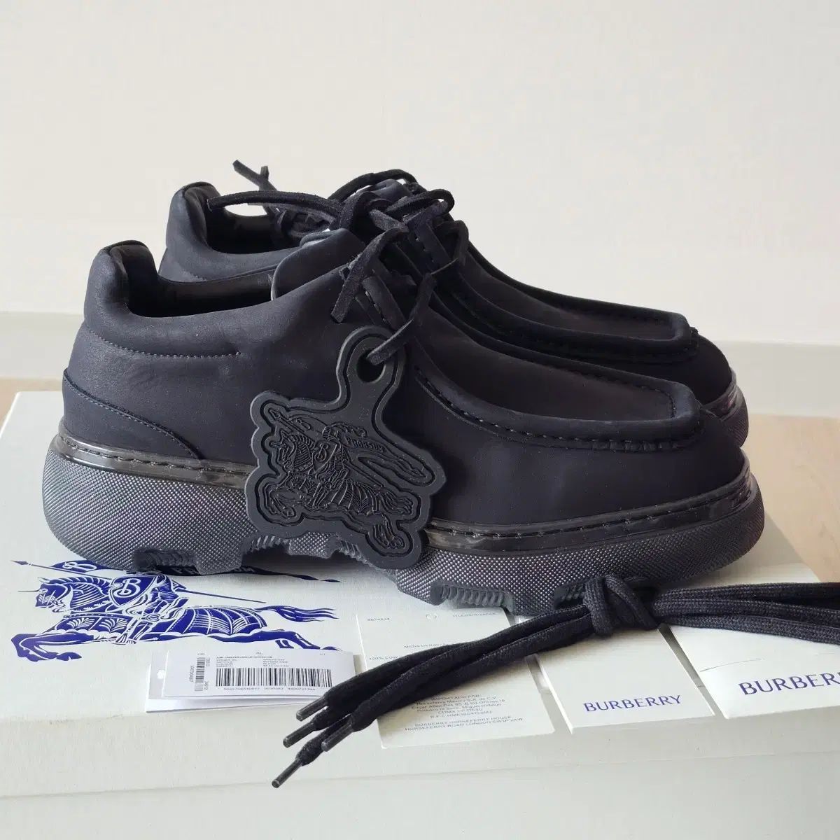 270 42 バーバリー クリーパー スウェード ヌバックレザー ドビ シューズ 靴 メンズ