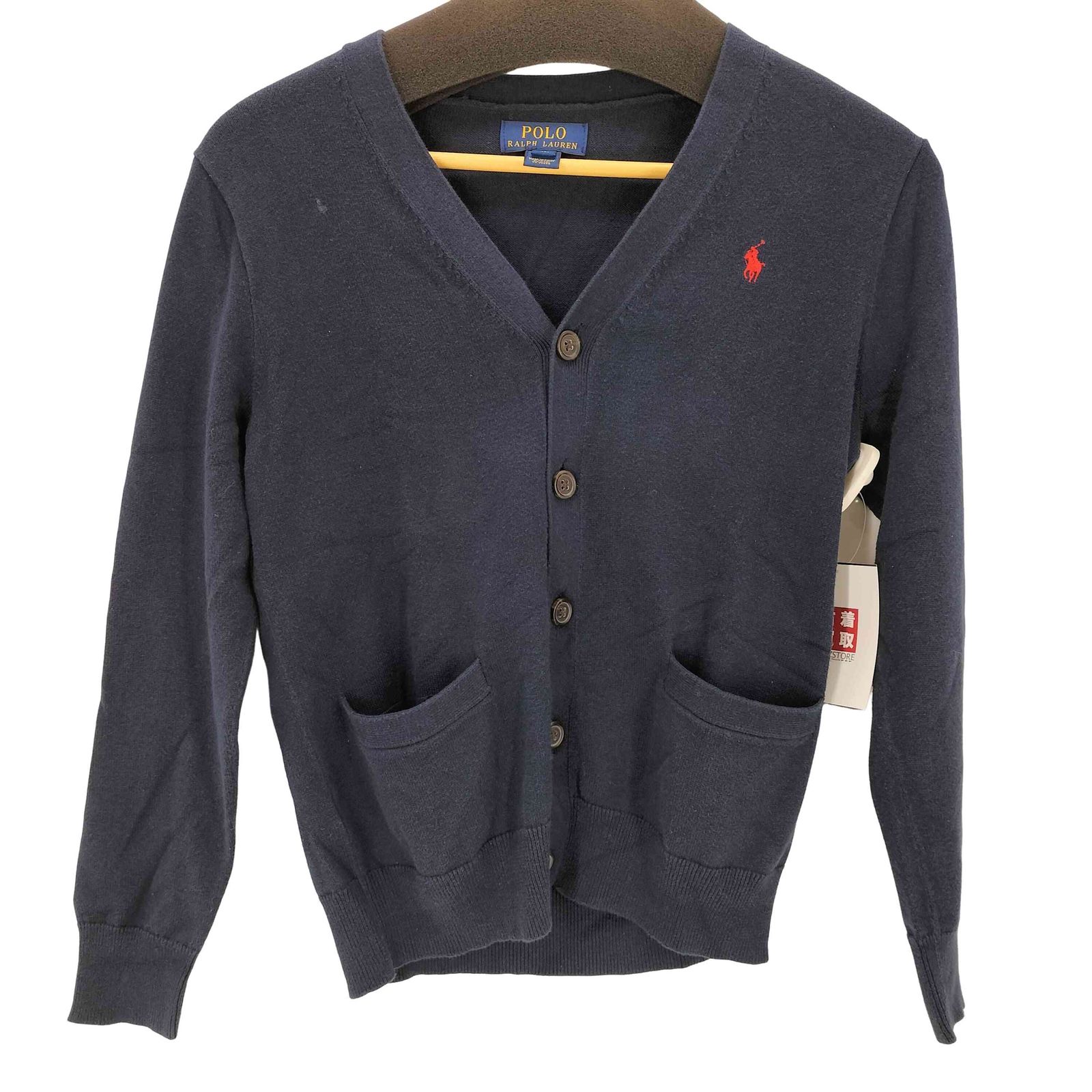 美品 ポロラルフローレン カーディガン M カシミヤ　ポニー刺繍 グレー近年タグ ポロラルフローレン POLO RALPH LAUREN ポニー刺繍 ニットカーディガン