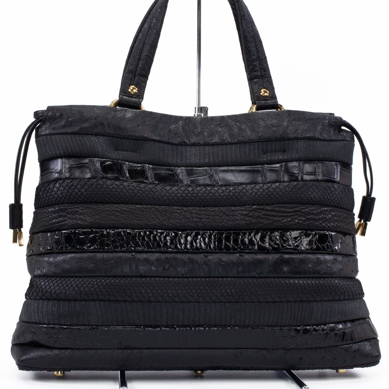 本物 送料無料 クリスタルレプティルズ レザージュエルズ ハンドバッグ