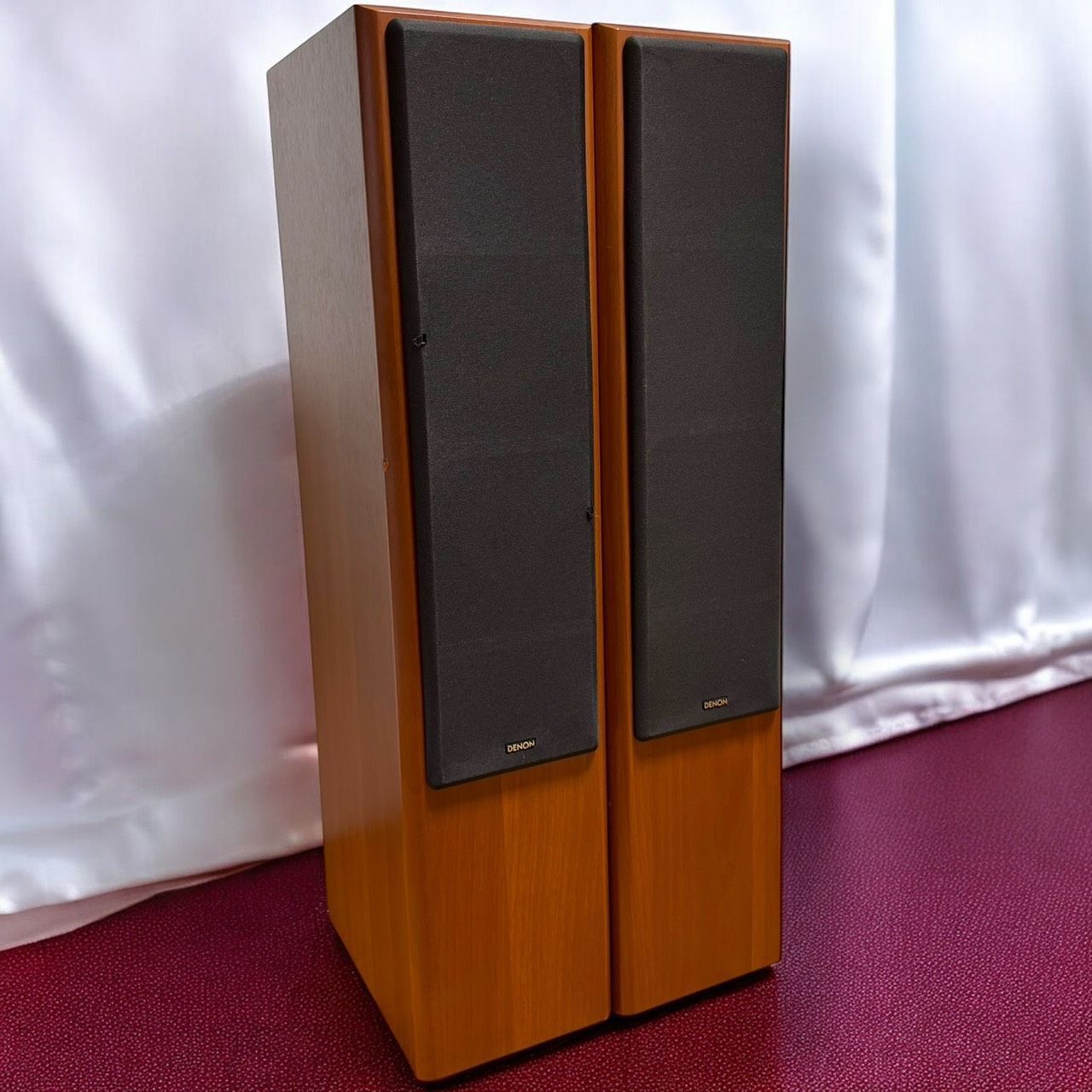 ☆送料無料 Denon デノン SC-T33 M 木目 トールボーイスピーカー ペア