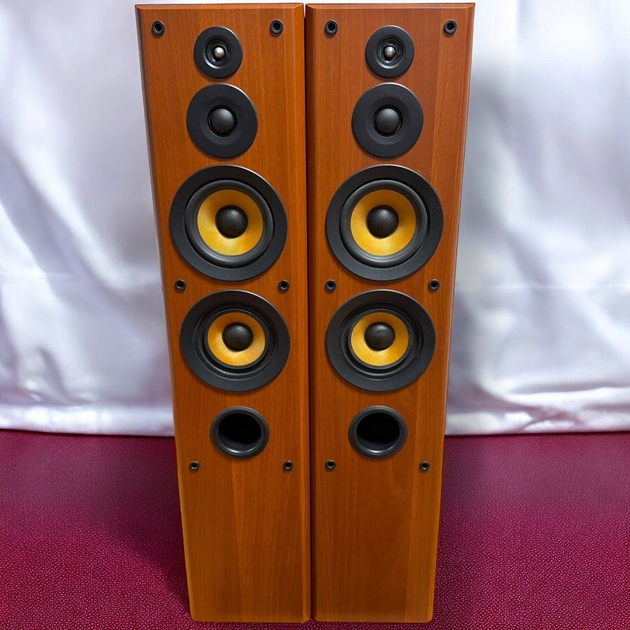 ☆送料無料 Denon デノン SC-T33 M 木目 トールボーイスピーカー ペア