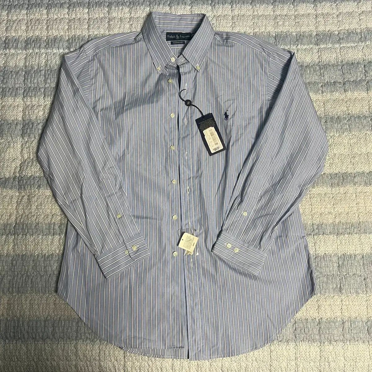 人気 ポロラルフローレン ストライプ シャツ L オールドポロラルフ