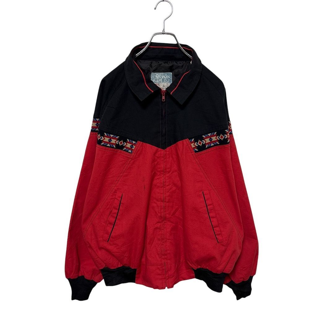 80s USA製 Walls ダック地 ネイティブ柄 ジャケット ブルゾン 80s USA製 Walls ダック地 ネイティブ柄 ジャケット ブルゾン