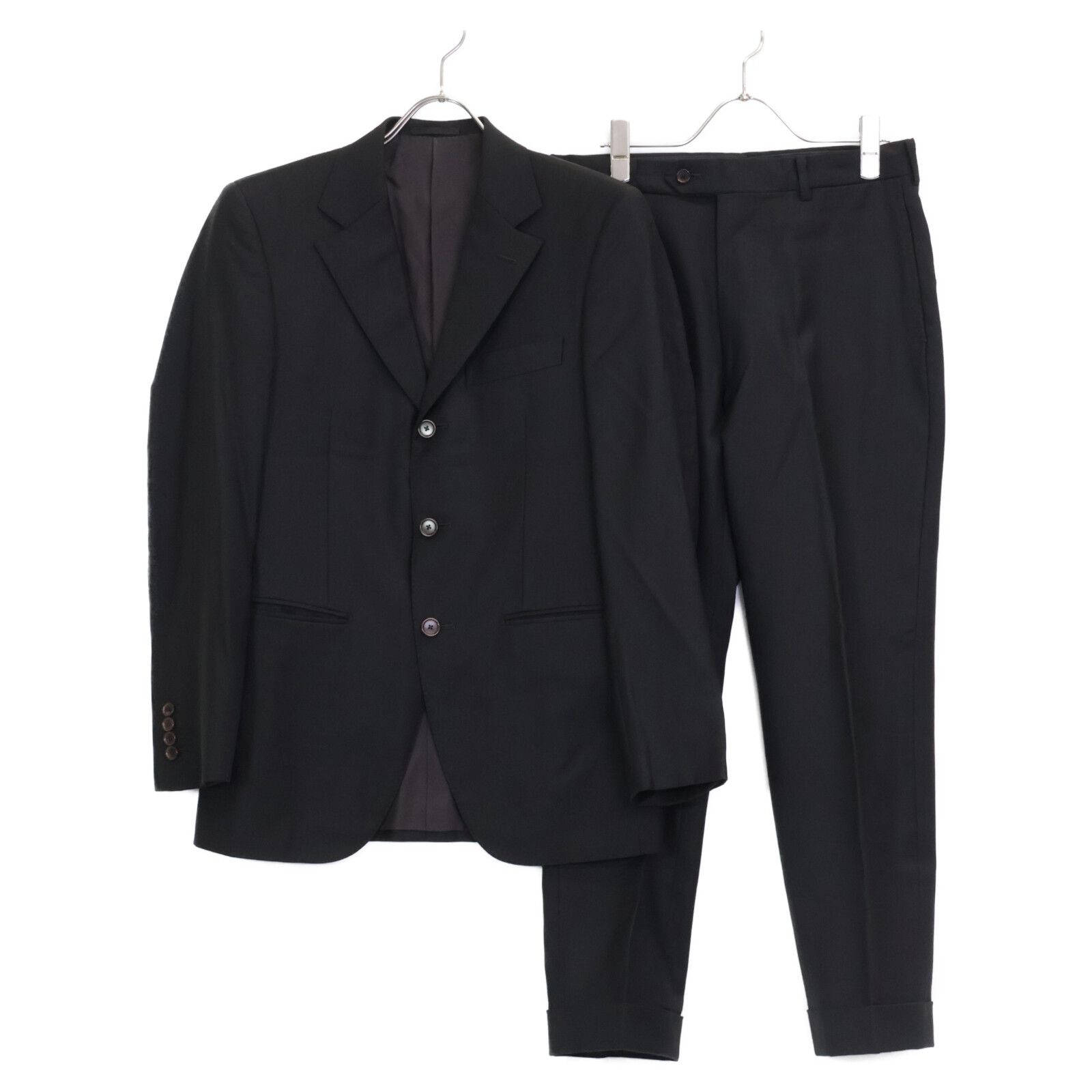 エディフィス　スーツ　セットアップ　ロロピアーナ生地　ジャケット　スラックス EDIFICE エディフィス ブラウン ウール ロロピアーナ生地 スーツセット