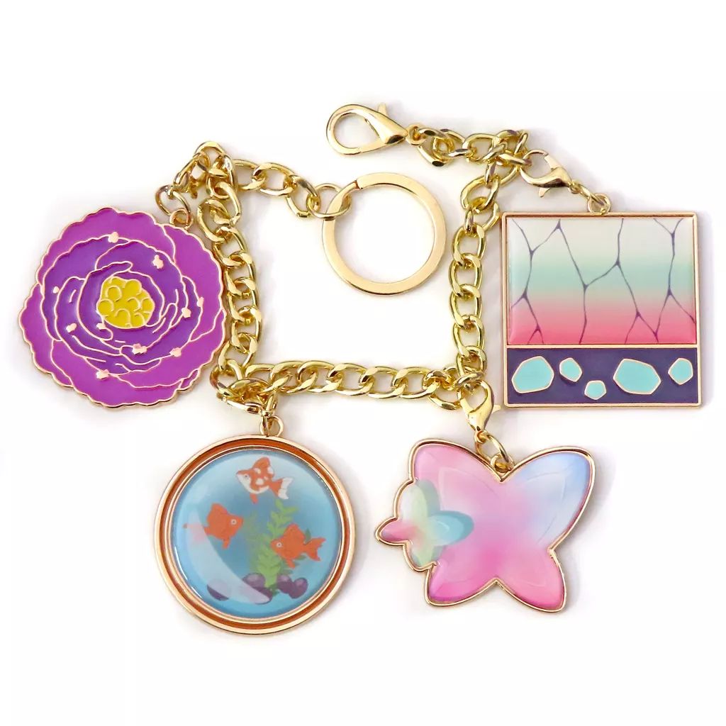 中古】キーホルダー 胡蝶しのぶ 和菓子バックチャーム 「鬼滅の刃