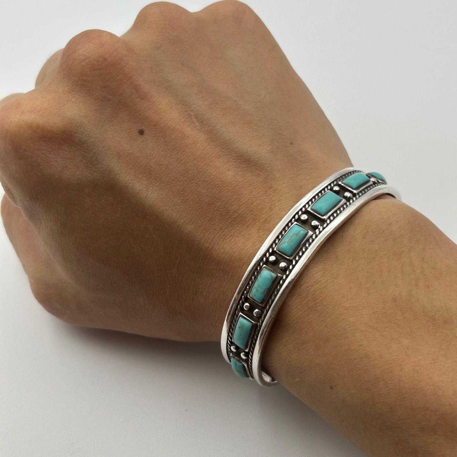 SILVER925 ターコイズ セール バングル シルバーアクセサリー