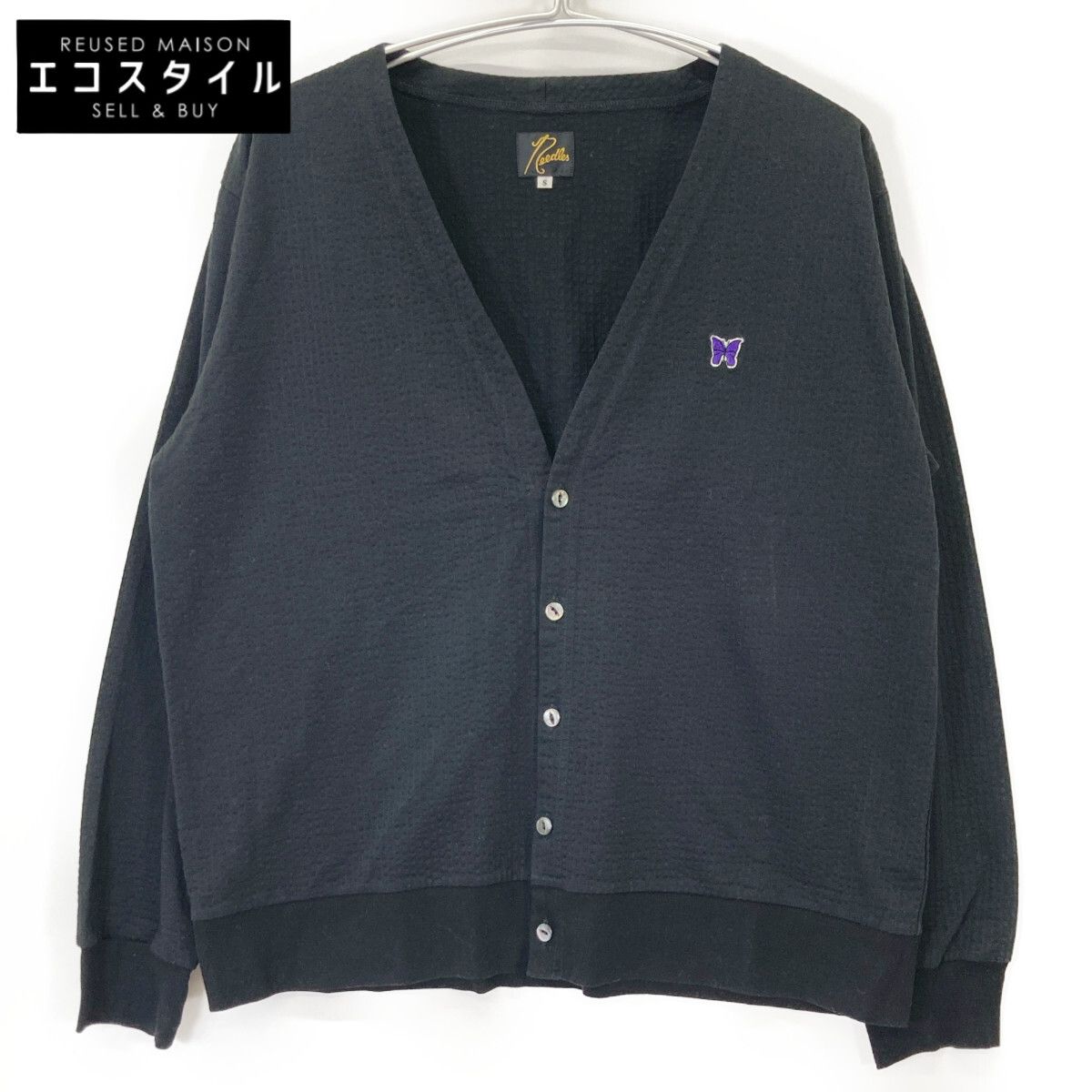 needles ニードルズ KP235 ﾌﾞﾗｯｸ ｼｱｻｯｶｰ Vﾈｯｸｶｰﾃﾞｨｶﾞﾝ S - メルカリ