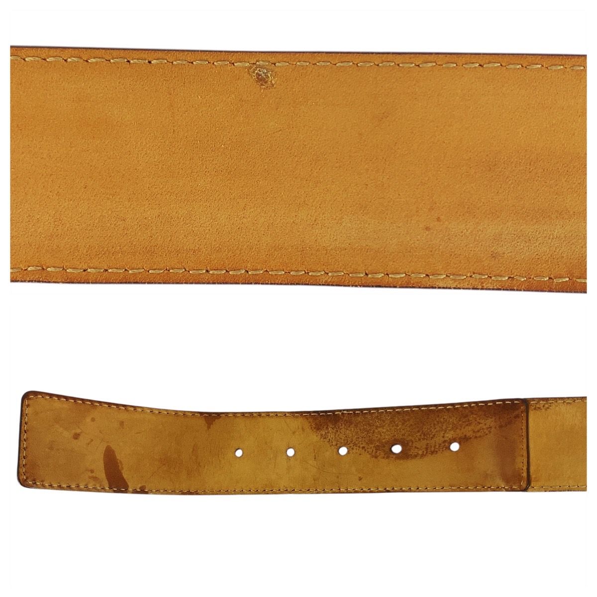 グッチ インターロッキングG シェリーライン レザー ベルト 美品 GUCCI グッチ シェリーライン インターロッキング 95cm/38インチ