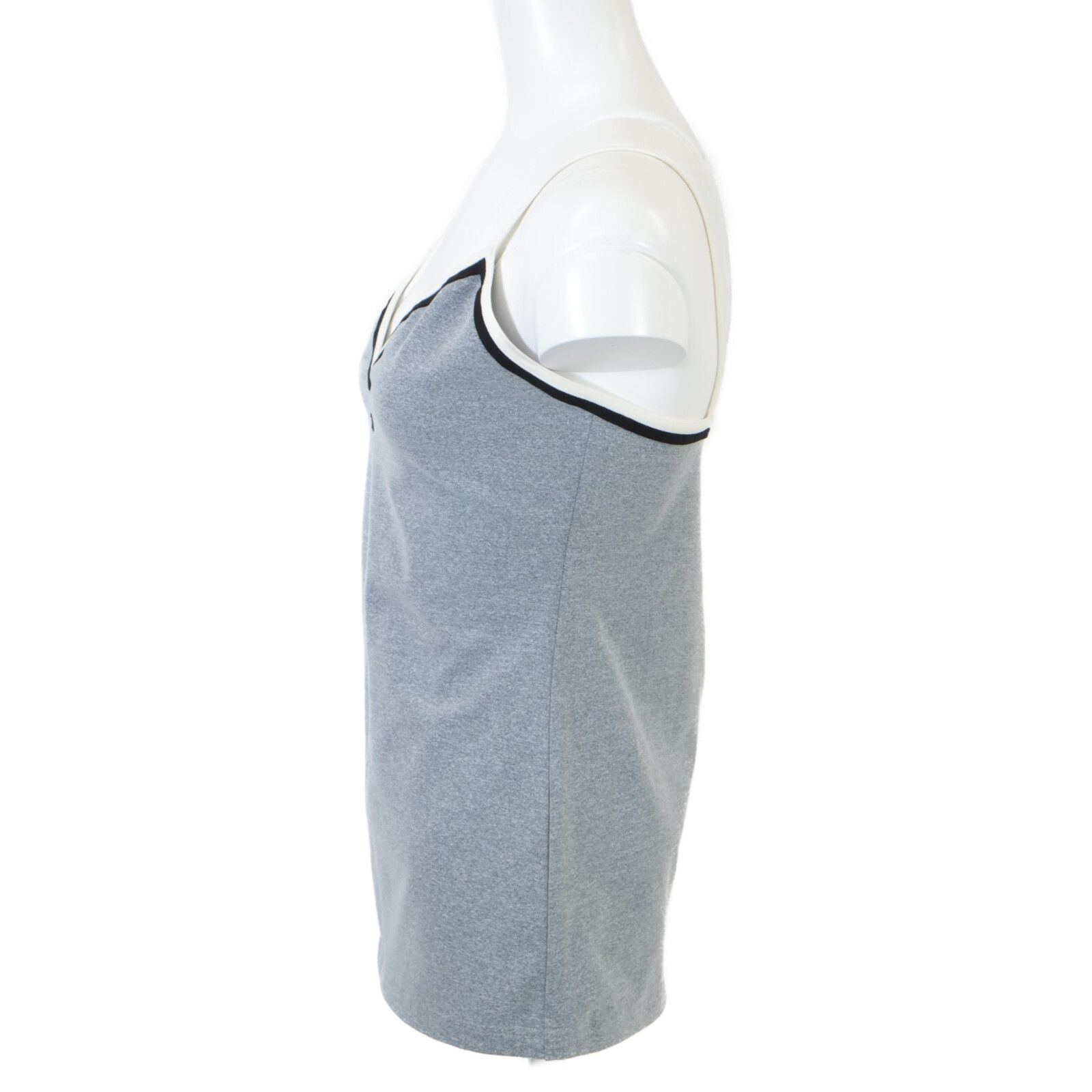 CHANEL デニム キャミソール ココマークノースリーブカットソー シャネル CHANEL デニム キャミソール ココマークノースリーブカットソー シャネル