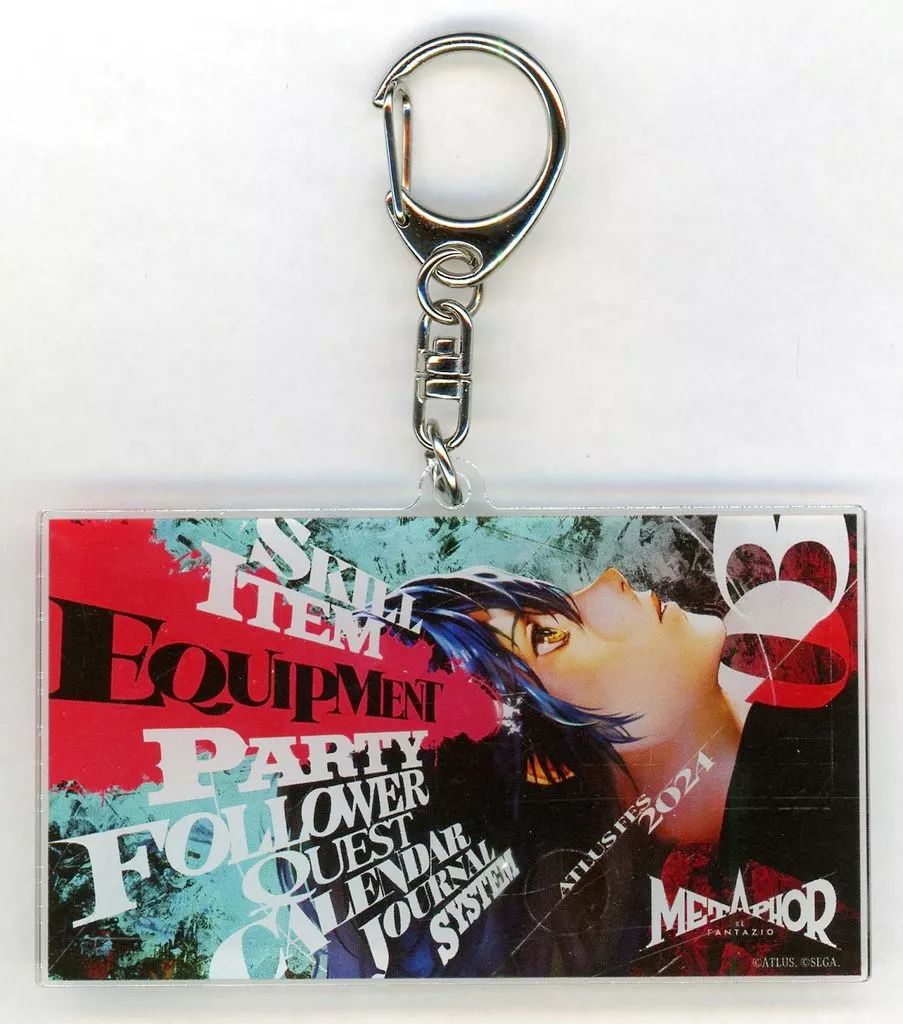  【中古】キーホルダー 主人公 アクリルキーホルダー 「メタファー：リファンタジオ」 アトラスフェス予約証明特典 キーホルダー・アクリルキーホルダー