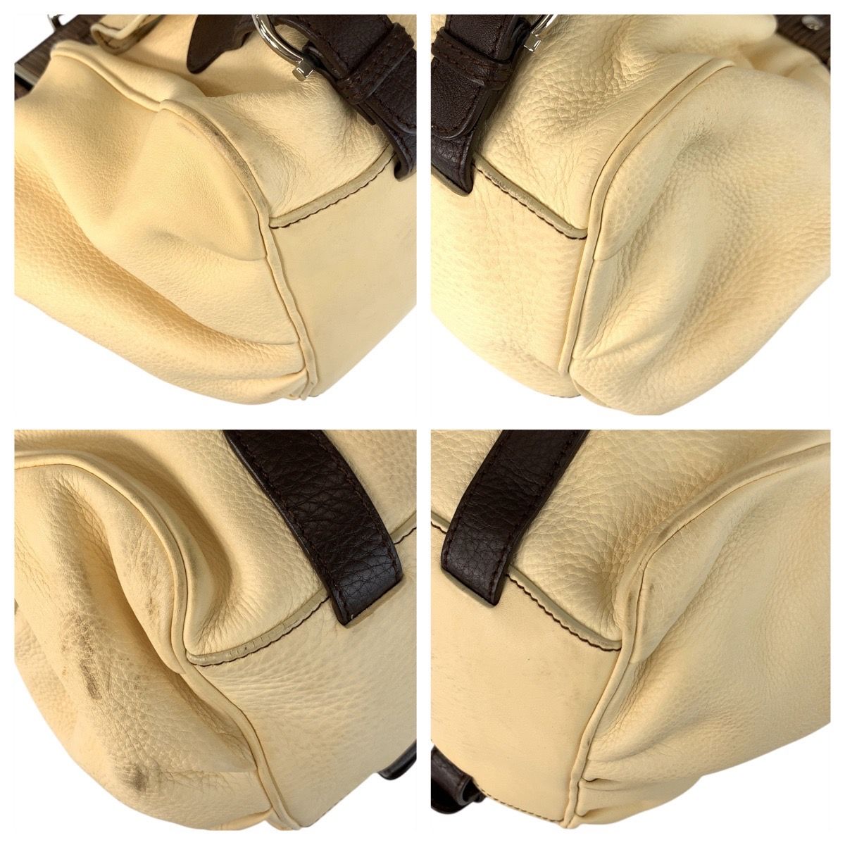 Salvatore Ferragamo サルヴァトーレフェラガモ ベージュ アイボリー