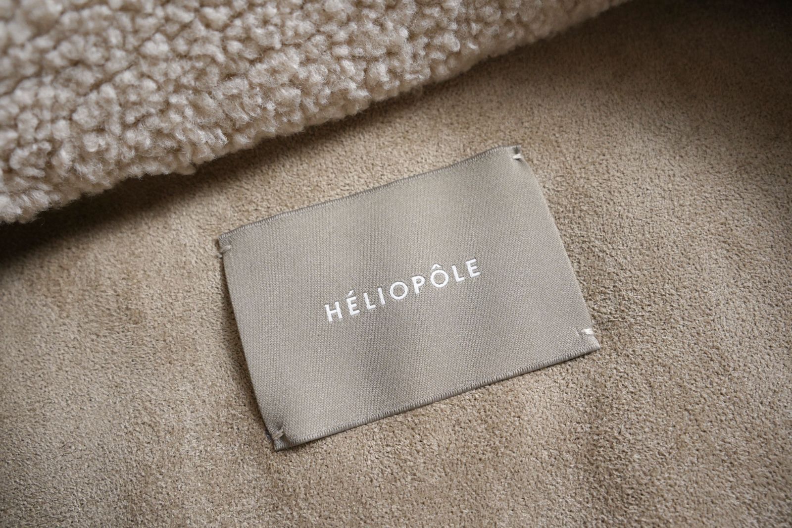 934y*美品 HELIOPOLE エリオポール スタンドアップカラー ボア 