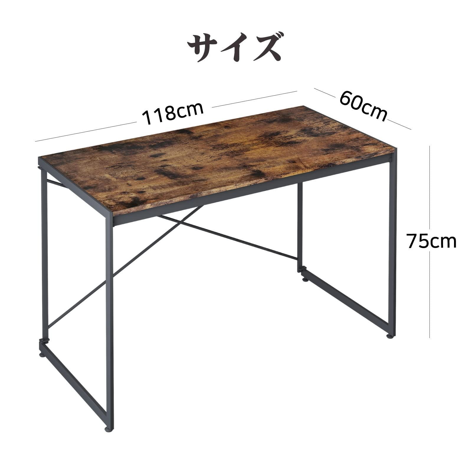 数量限定】耐荷重135KG 組立簡単 木製 折りたたみ 勉強机 学習机