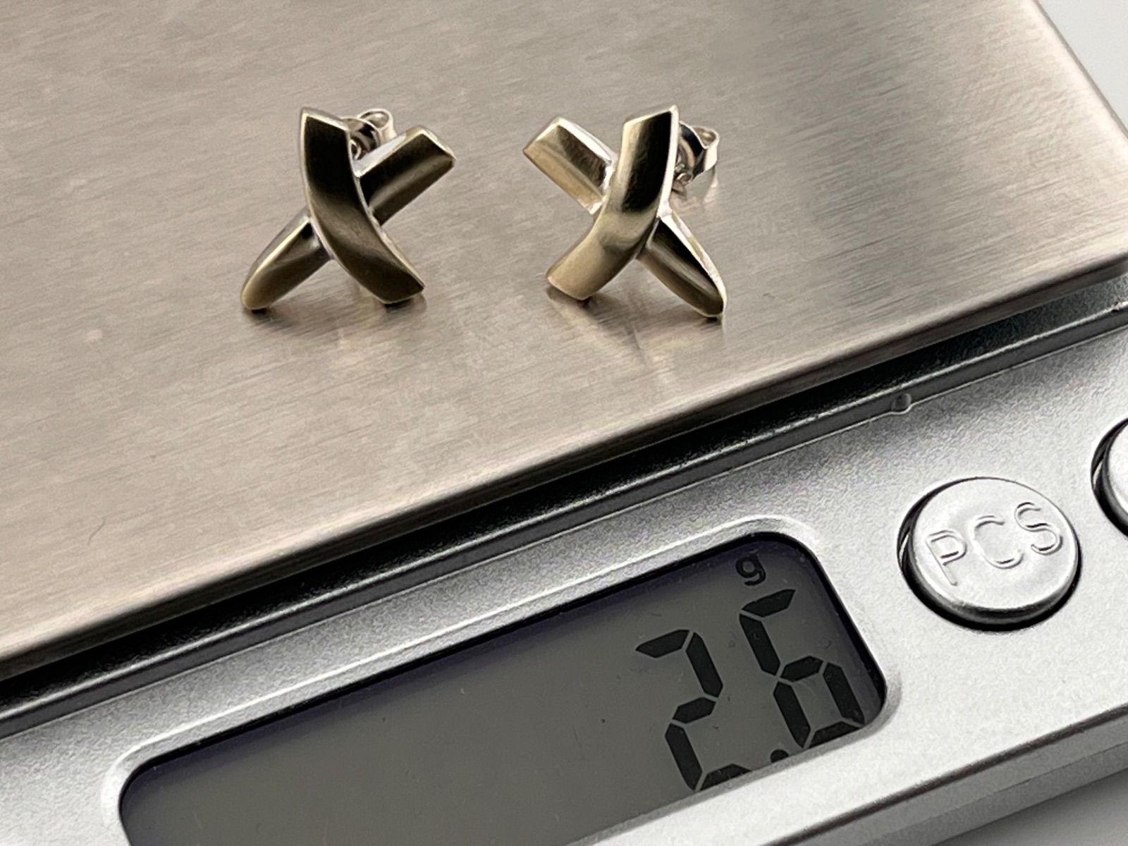 a189 Tiffany&Co. ティファニー パロマピカソ キス X クロス ピアス