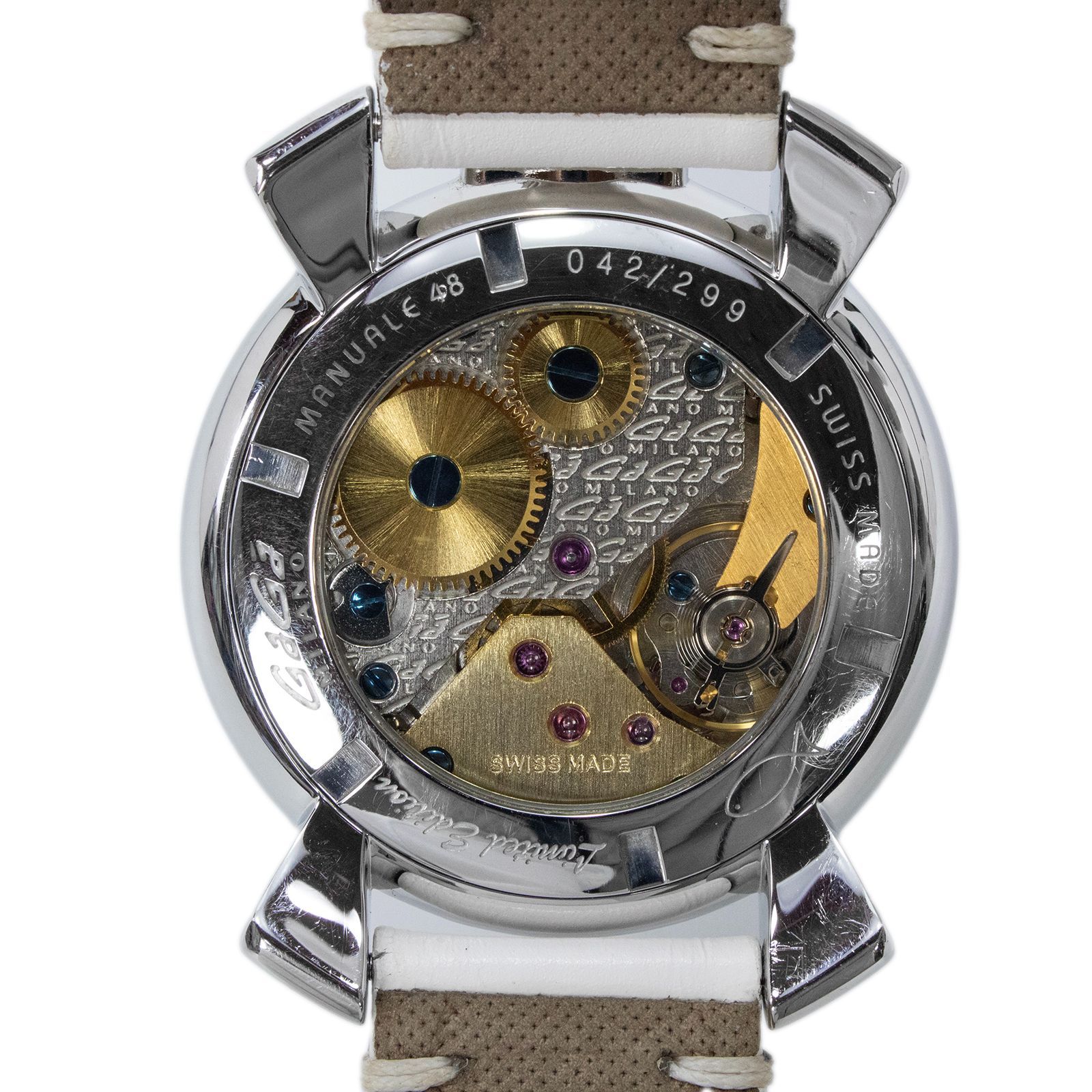 GaGa MILANO ガガミラノ マヌアーレ46MM 電池交換済み 1円 稼働 