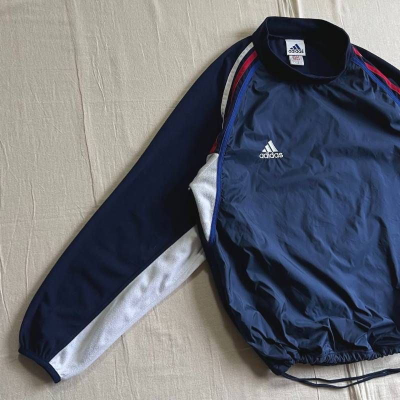 00s archive 古着 old adidas オールドアディダス L/S 異素材切り替え