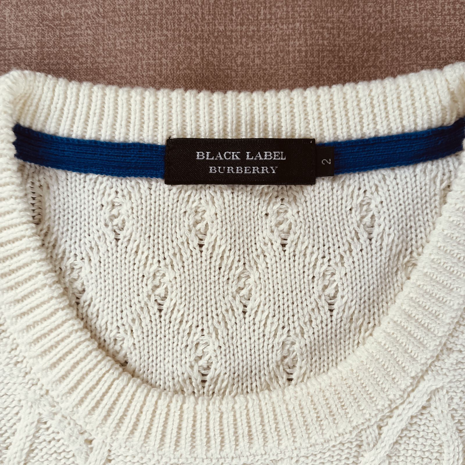 BURBERRY BLACK LABEL バーバリーブラックレーベル ケーブルニット