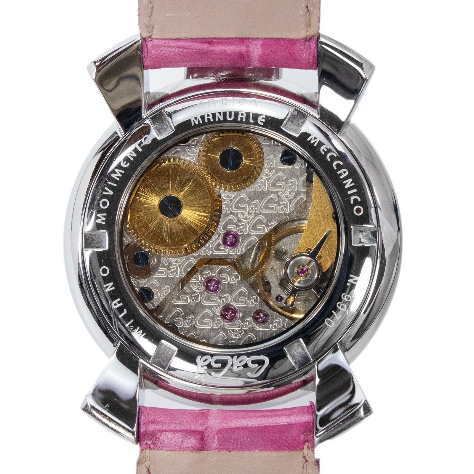 稼働品 送料無料 ガガミラノ 腕時計 機械式 手巻き メンズ レディース