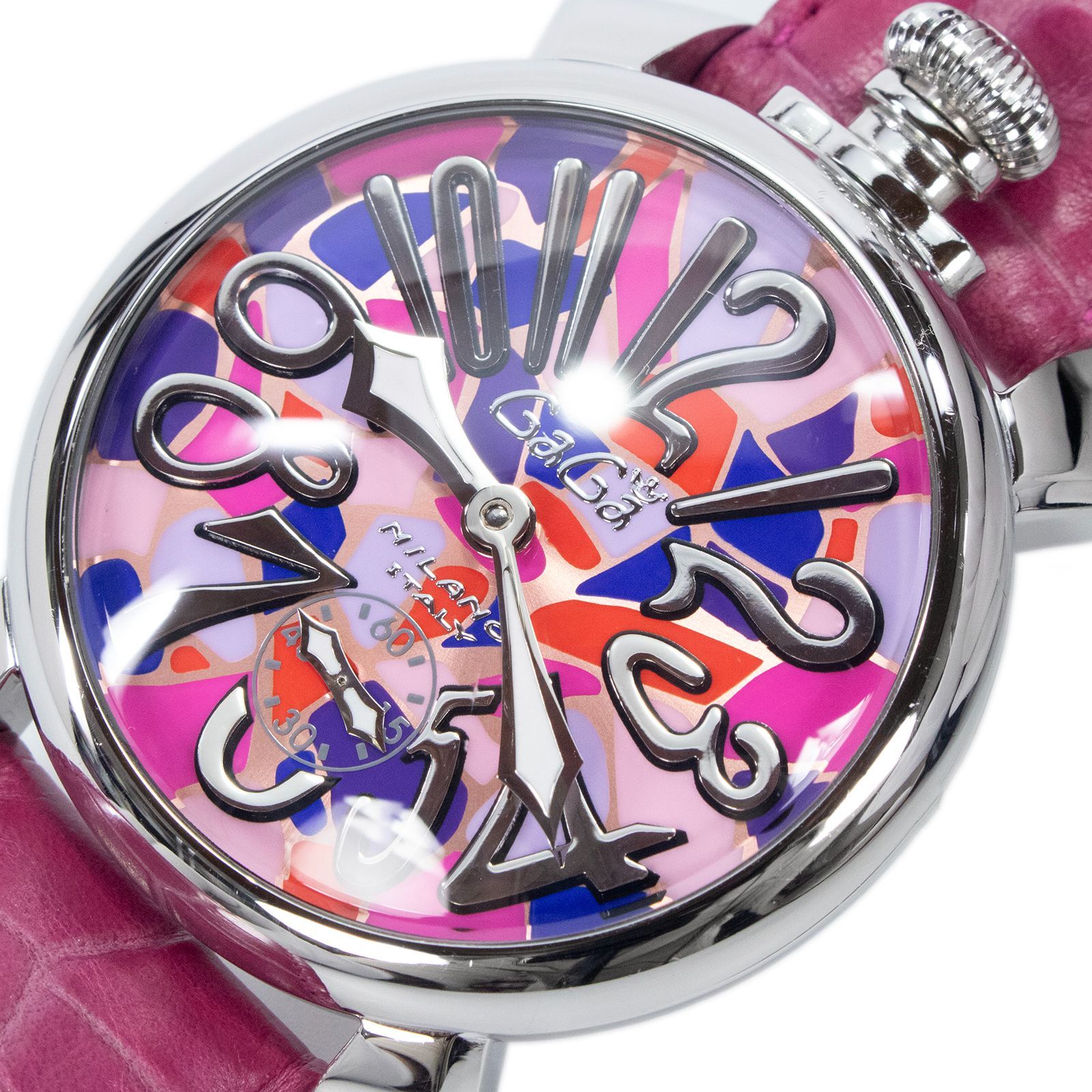 稼働品 送料無料 ガガミラノ 腕時計 機械式 手巻き メンズ レディース