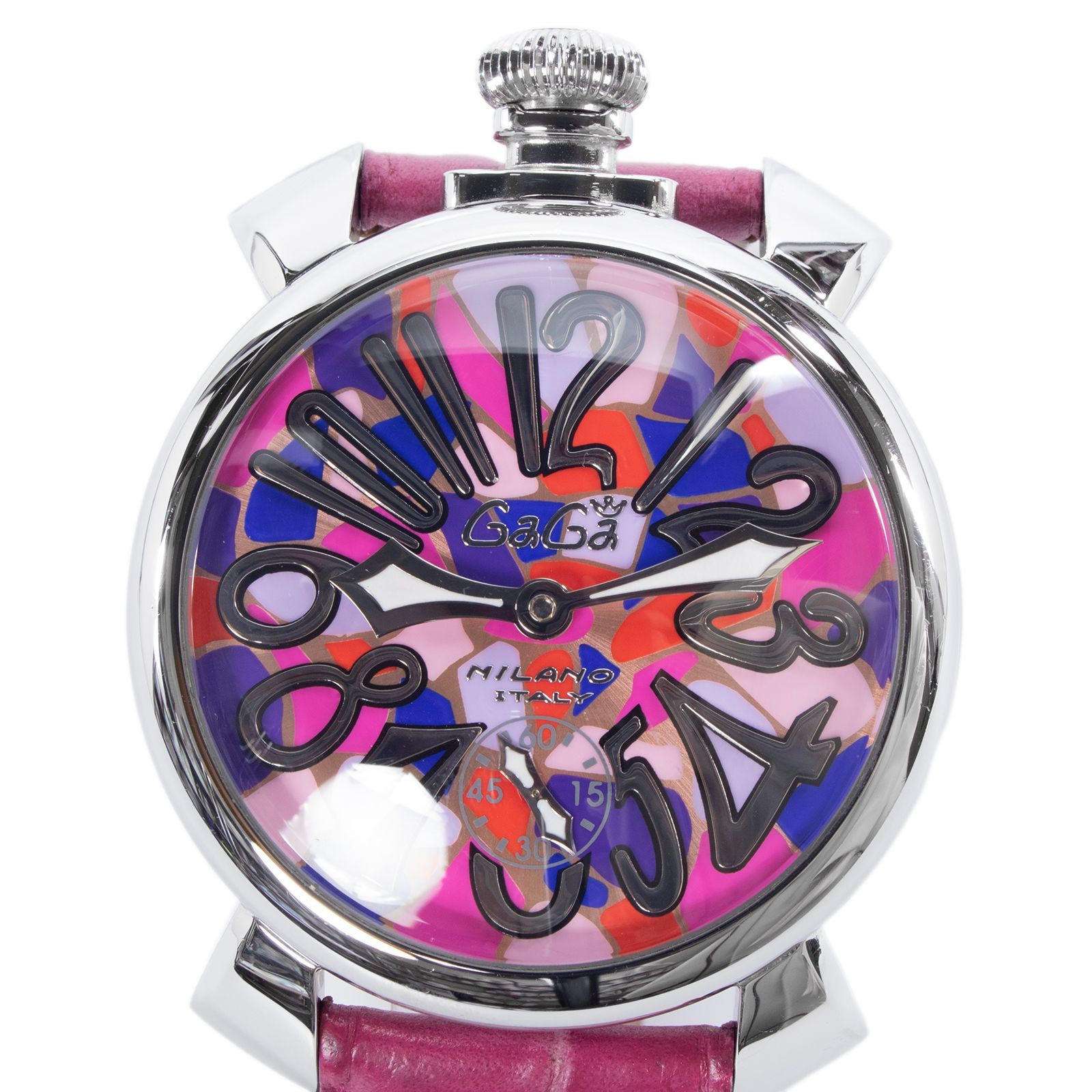 稼働品 送料無料 ガガミラノ 腕時計 機械式 手巻き メンズ レディース