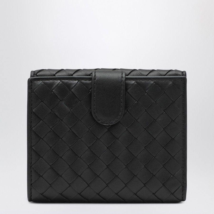 Bottega Veneta ブラックイントレチャート ホリゾンタルウォレット