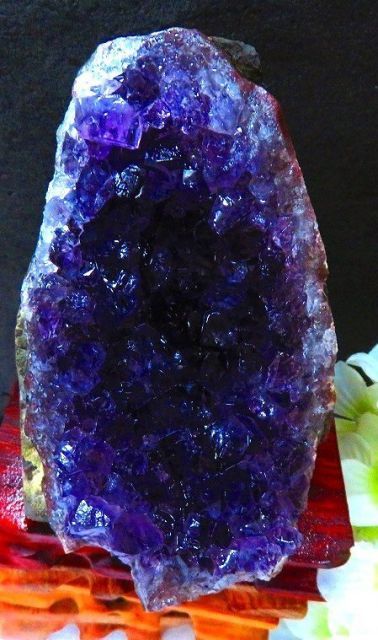 ウルグアイ産☆ 天然水晶☆絶品超濃い濃い超美しい☆アメジスト