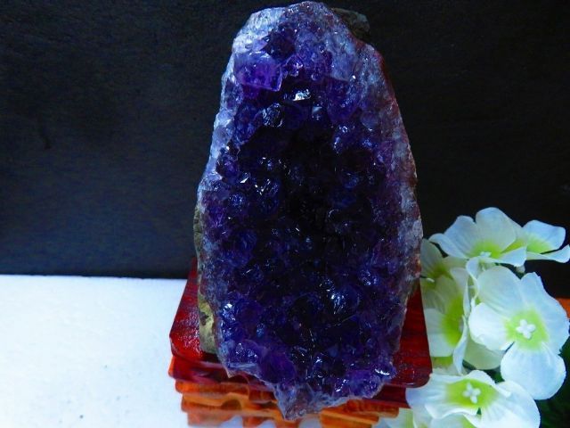 ウルグアイ産☆ 天然水晶☆絶品超濃い濃い超美しい☆アメジスト