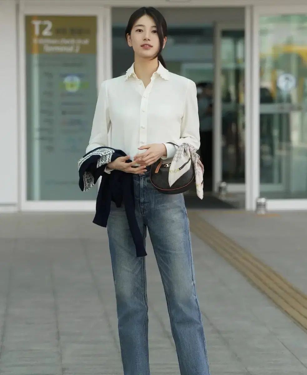 SUJI Celine セリーヌ シルク 白 シャツ