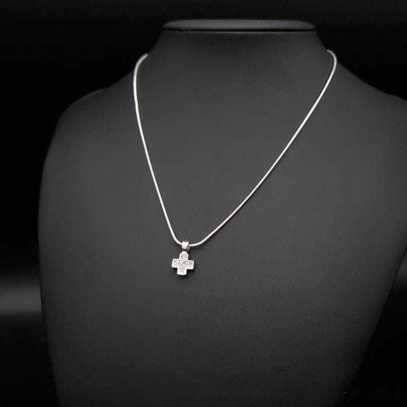 美品 SWAROVSKI スワロフスキー ネックレス ペンダント クロス 十字架 