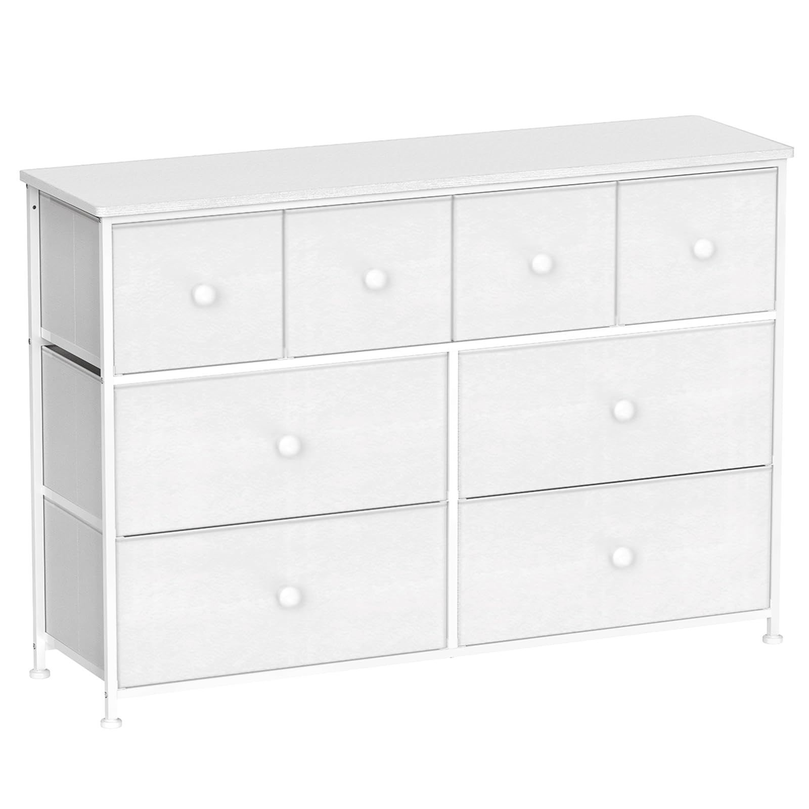 衣類収納 おしゃれ 布製衣装ケース リビングチェスト 白 キャビネット 引き出し 大容量 収納棚 洋服タンス 整理ダンス 箪笥 収納 タンス 転倒防止 幅103 奥行30 高さ75 5 cm ホワイト チェスト3段 REAHOME