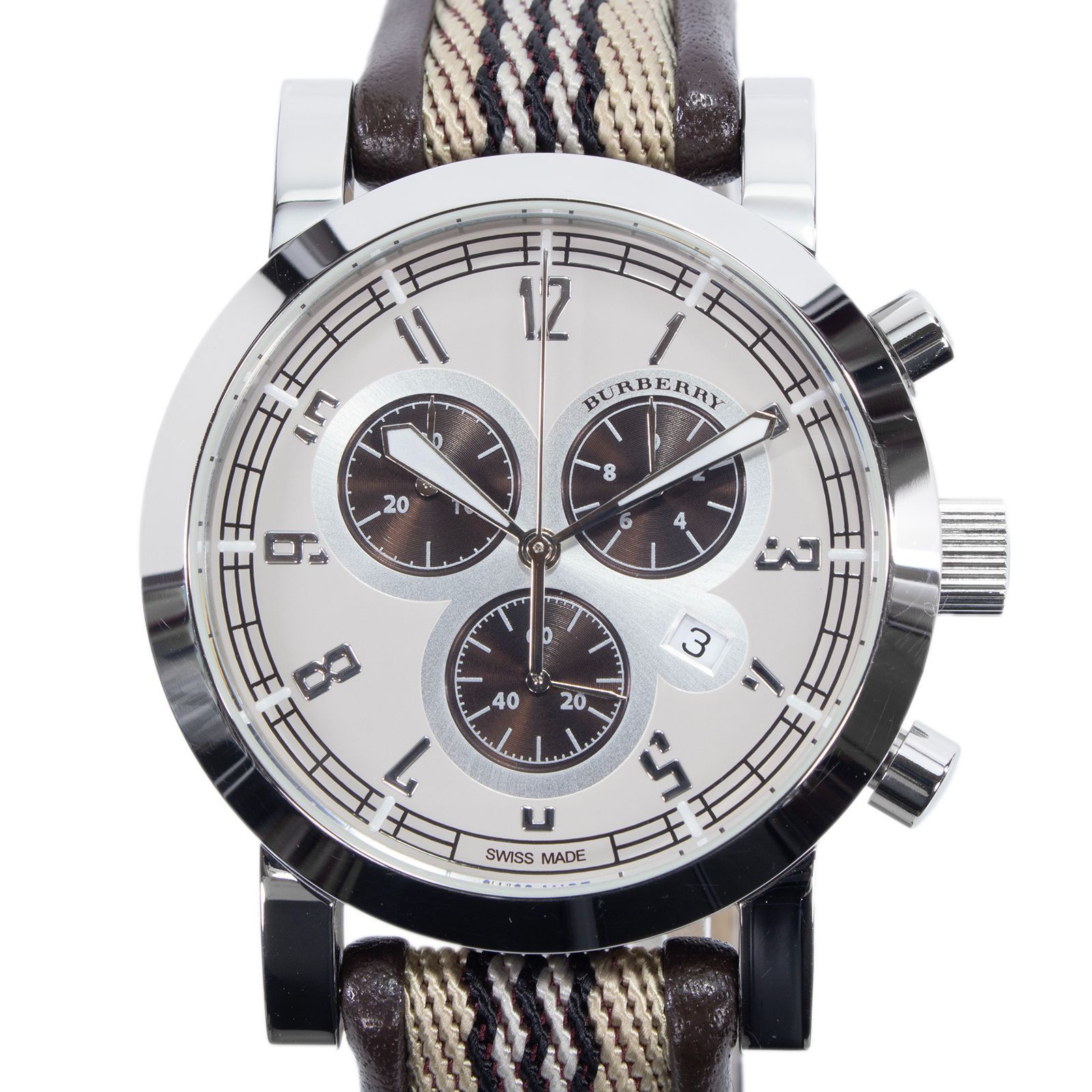 稼働品 送料無料 バーバリー 腕時計 クォーツ メンズ エンデュランス