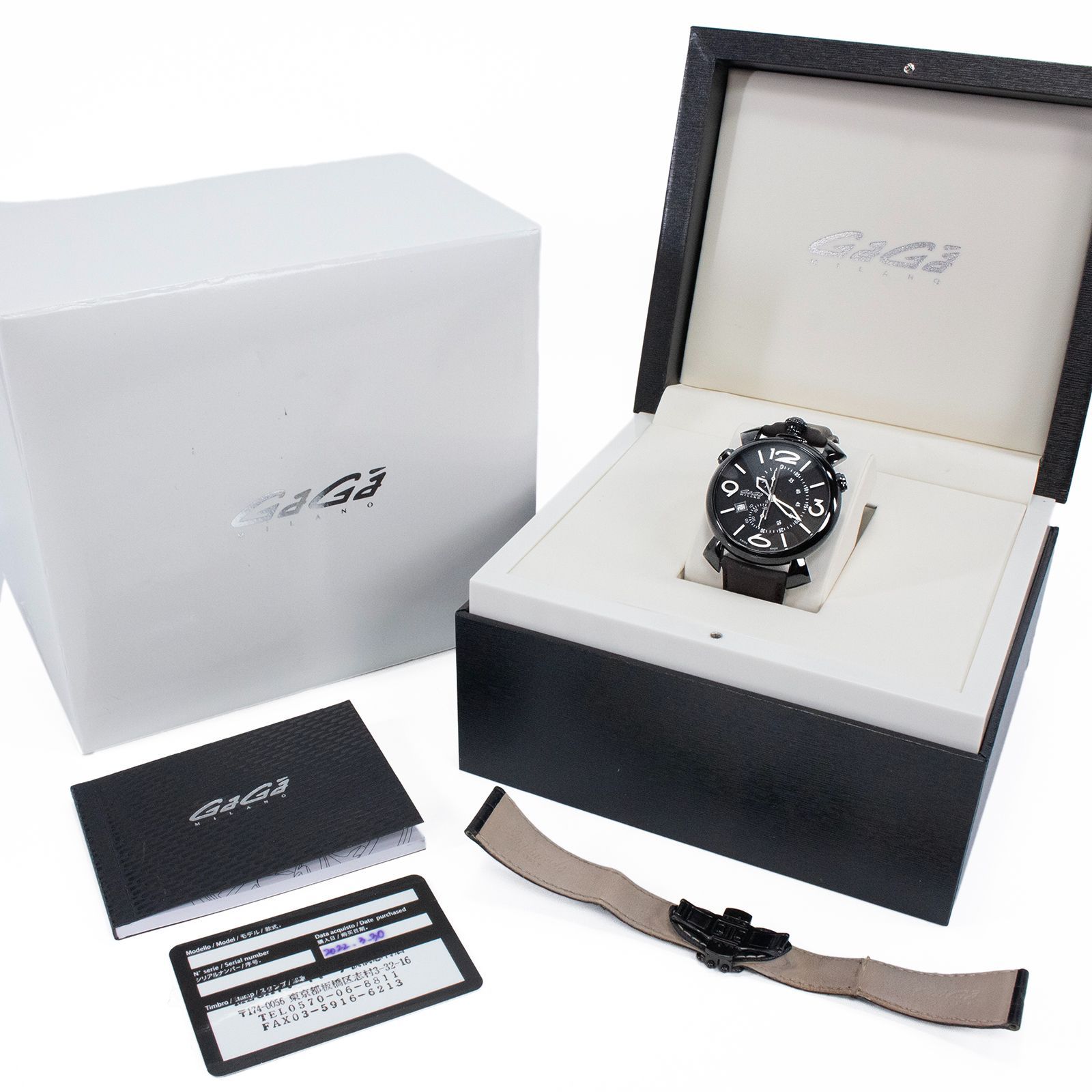 ガガミラノ 腕時計 稼働品 送料無料 ガガミラノ 腕時計 クォーツ 3針 メンズ シン クロノ