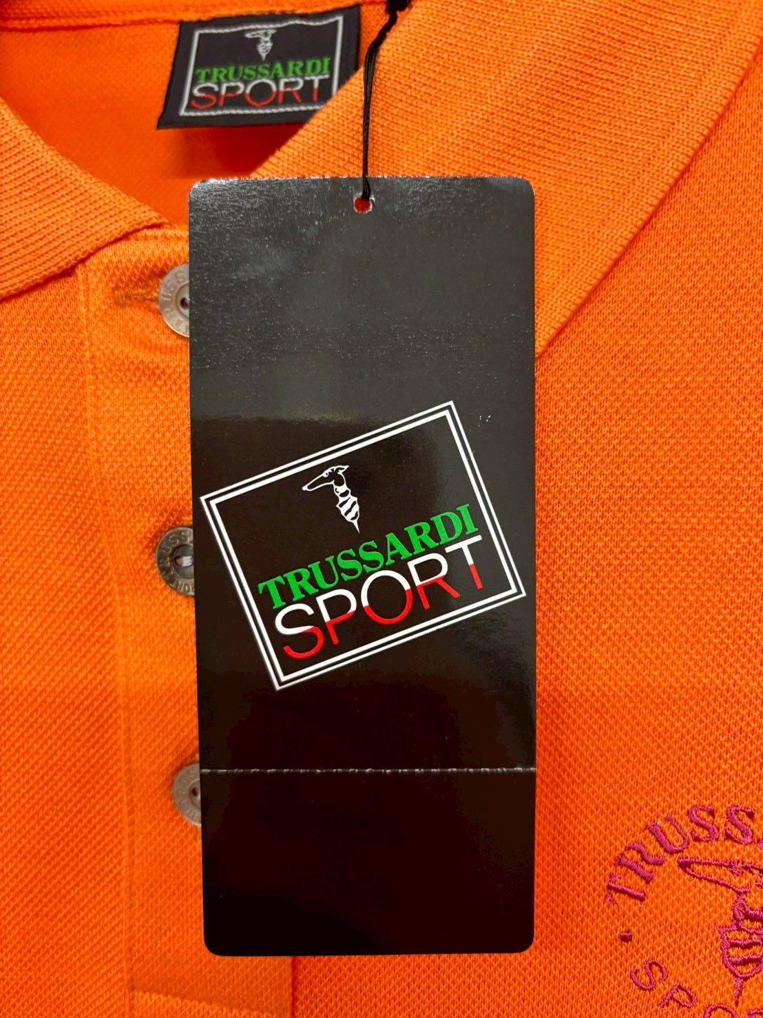 トラサルディスポーツ 半袖ポロシャツ TRUSSARDI SPORT トラサルディ スポーツ 半袖ポロシャツ オレンジ