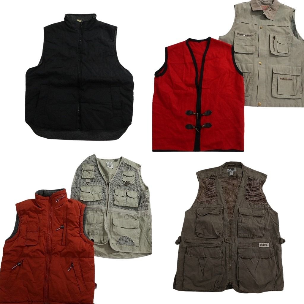 古着卸 まとめ売り ベスト MIX ジャケット 6枚セット (メンズ L