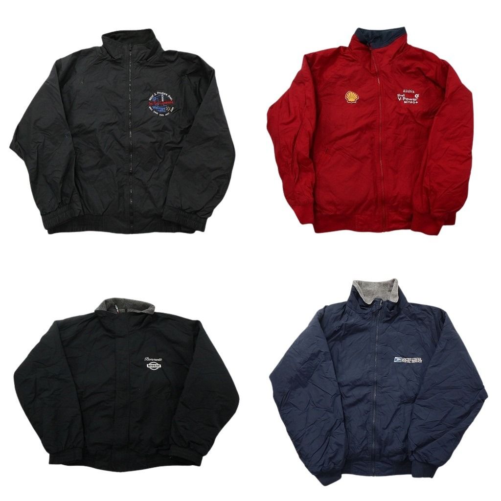 古着卸 まとめ売り 企業 ウォームアップジャケット 4枚セット (メンズ