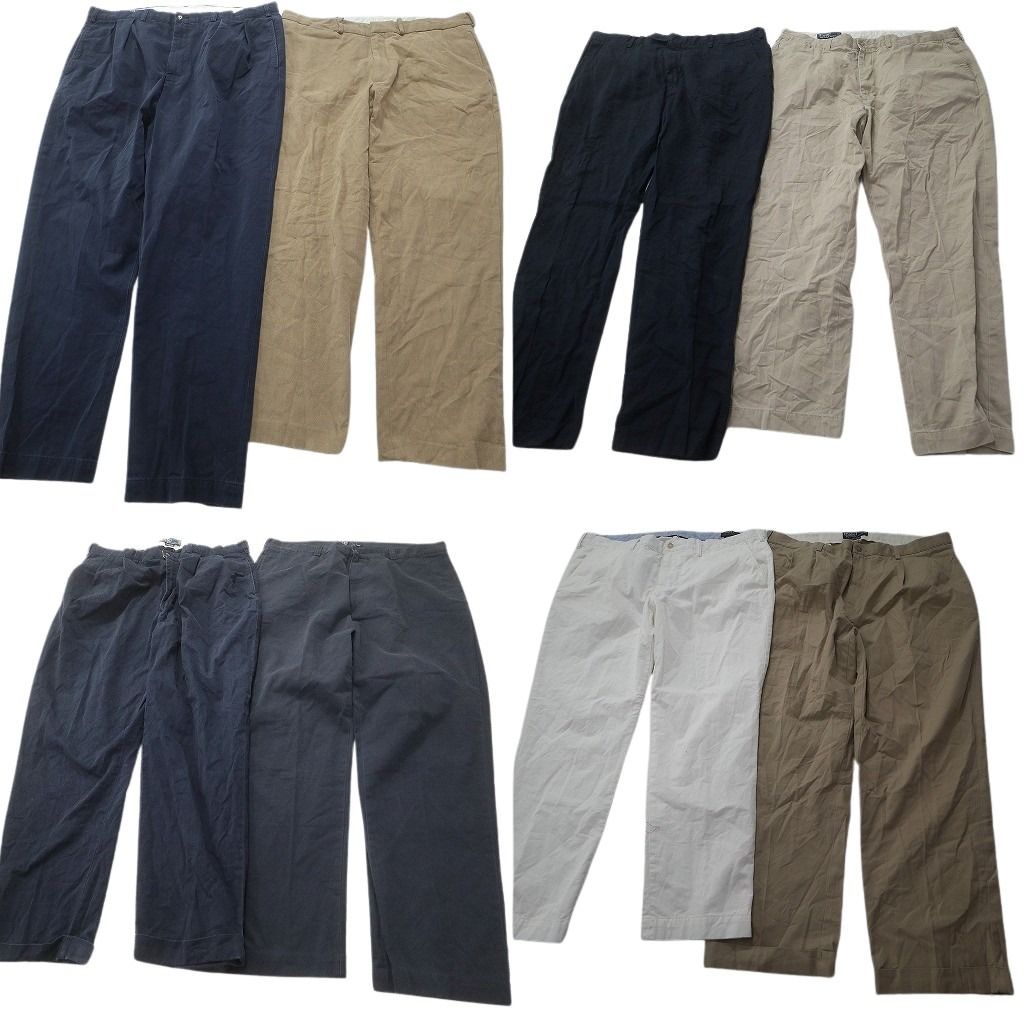古着卸 まとめ売り ラルフローレン パンツ 8枚セット (メンズ 40 /48